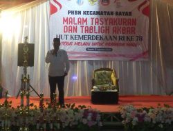 Tasyakuran HUT RI ke-78 di Kecamatan Bayah Gelar Tabligh Akbar