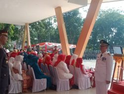 Walikota Pagar Alam Alpian Maskoni Irup Upacara Pengibaran Bendera Merah Putih Hut RI Ke 78