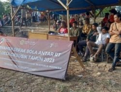 Karang Taruna Desa Cikeusik Gelar Turnamen Sepak Bola Antar RT