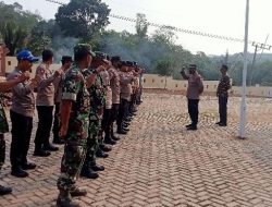 Pelaksanaan Apel Personil Pengamanan  Unras Aliansi Mahasiswa, Pemuda dan Rakyat Oleh Personil Gabungan Polsek Zona Selatan
