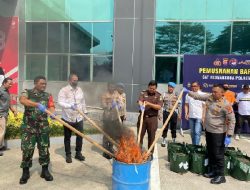 Danramil 13/Cisoka Hadiri Pemusnahan BB Narkoba