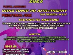 Buruan Daftar!,  Pendaftaran Open Turnamen Sepak Bola Karang Taruna Cup Desa Cipedang Resmi di Buka