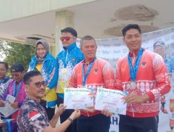 Porprov XIV di Kabupaten Lahat,  Atlet Cabor Perbakin  Kota Pagar Alam Alpian Maskoni Sabet Medali Perak