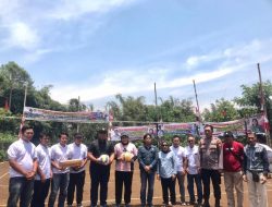 Apresiasi Turnamen Volleyball Piala LIN, Kapolres Pagar Alam AKBP Erwin Irawan Bantu Panitia Bola Volly
