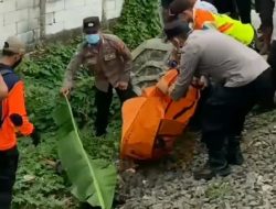 Penemuan Mayat Tergelatak Dipinggir Rel Kereta Rangkasbitung