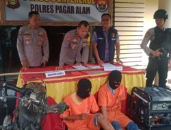 Curi Perhiasan Bernilai Ratusan, Median dan  Uci Terpaksa Mendekam di Jeruji Mapolres Pagar Alam