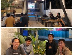 KNPI Malingping Bersama Para Pemuda Gelar Nobar Debat Cawapres