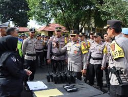 Kapolres Pagar Alam AKBP Erwin Aras Genda S.H ,S.IK,M.H Cek Barang Inventaris Kantor Dalam Rangka Pilkada 2024