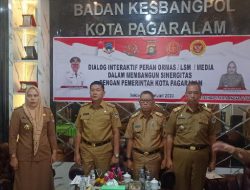 Dialog Interaktif Dengan Ormas, Lsm dan Media, Ini Pesan Pj Walikota Pagar Alam Lusapta Yudha Kurnia