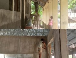 Pekerja Proyek Rehab SDN Keusik 3 dan SDN 1 Labanjaya Abaikan K3