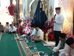 Shalat Isya dan Tarawih Berjamaah di Griya Teguh Wangi Pj Walikota Pagar Alam Lusapta Kurnia Yudha Sampaikan Hal Kepada Para Jamaah