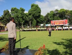 Pimpin Apel Pagi dan Do’a Bersama, Ini Yang Disampaikan Kapolres Pagar Alam AKBP Erwin Aras Genda, SH,Sik,MT