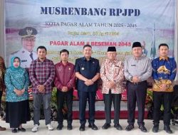 Hadiri Pembukaan Musrenbang RPJPD Tahun 2024-2045 ini Yang Disampaikan Pj Walikota Pagar Alam Lusapta Kurnia Yudha