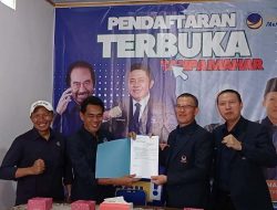 Ambil Formulir Pendaftaran Balon Walikota Pagar Alam di Partai Nasdem, Ini Yang Disampaikan Mantan Wako Alpian Maskoni