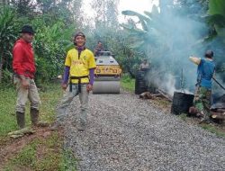 Jalan Lingkungan Serta Poros Desa Cipalabuh di bangun, Begini Reaksi  Warga setempat