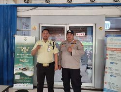 Bhabinkamtibmas Polsek Rangkasbitung Polres Lebak Hampiri Satpam FIF