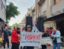 Demo Tolak RUU Penyiaran, Aliansi Wartawan Tangerang, Segel Gedung Dewan
