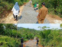 Pemerintah Desa Sukasenang Kembali Bangun Jalan Penghubung Antar Kampung