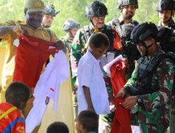 Homeyo Papua Safe, Tni Habema Held Smart Papua At Pogapa Field School