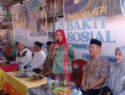 Berbuat Untuk Masyarakat, Pasangan Hepy dan Efsi Gelar Bakti Sosial di Dusun Bumi Agung Kecamatan Dempo Utara