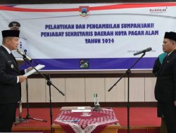 Dahnial Nasution Dilantik Jadi Pj Sekda Pagar Alam Gantikan Rano Fahlezi