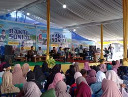 Antusias Warga Duspa Meriahkan Bakti Sosial Bapaslon Hepy Sangat Besar