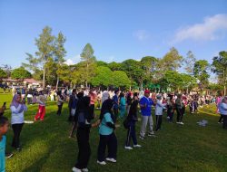 KPU Lampung Barat Gelar Senam Bersama