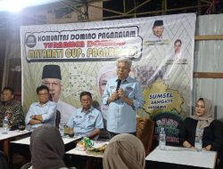 Silaturahmi Dengan Komunitas Domino Kota Pagar Alam, Ini Yang Disampaikan Balon Gubernur Sumsel Mawardi Yahya