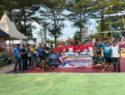 Pertandingan Voly Ball Mewarnai HUT RI di Kecamatan Malingping