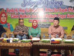 Hadiri Silaturahmi di Talang Jeruk Hepy -Efsi di Teriaki Masyarakat Menang di Pilwakot Pagar Alam 27 November Mendatang