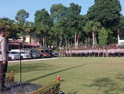 Pimpin Apel Gabungan Gelar Pasukan Pengamanan Pilkada Serentak Tahun 2024, Ini Yang Disampaikan Kapolres Pagar Alam AKBP Erwin Aras Genda