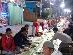 Ribuan Warga Talang Jelatang Hadiri Makan Bersama Prasmanan Sepanjang 500 Meter