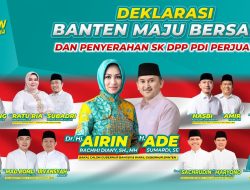 Terima Surat Rekomendasi PDI Perjuangan, Koalisi Banten Maju Bersama Dideklarasikan