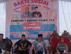 Hadiri Bakti Sosial Relawan di Gunung,  Bapaslon Wako-wawako Pagar Alam Hepy Safriani – Efsi Komar Siap Perjuangkan Hak Masyarakat