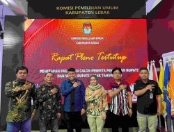 KPU Resmi Tetapkan Tiga Paslon Cabup-Cawabup Maju  Pilkada Lebak