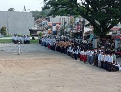 Muspika Kecamatan Gunungkencana Gelar Upacara Hari Santri Yang ke 4