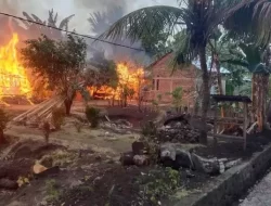 Bentrok Antar Kampung di Flores Timur, 49 Rumah Hangus Terbakar dan 4 Orang Tertembak