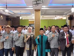 Lantik dan Berikan Bimtek 73 Pengawas TPS, ini Yang Disampaikan Ketua Panwascam Pagar Alam Selatan Farkazi