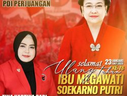 Aleg DPRD Lebak Tika Kartika Sari Berikan Doa Terbaik Pada Ketua Umum PDI Perjuangan Ulang Tahun Ke 78