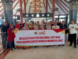 Rombongan Pengurus PWI Pusat dan Tokoh Pers Nasional Tiba di HPN 2025 Riau