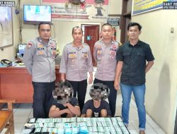 Polsek Cileles Amankan Dua Orang Membawa Obat Keras