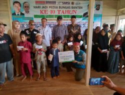 Peringati Hari Jadi ke-10 Media Bungasbanten Lakukan Kegiatan Baksos
