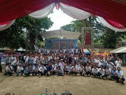 Pelantikan Pengurus Baru Ketua Ormas BBP DPAC Wanasalam Nurjaya Kusuma di Acara Milad ke 4 DPP di Pantai Carita