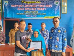 Sebanyak 15 KPM di Desa Ciapus Telah Menerima Bantuan Langsung Tunai