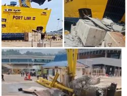 Kendala Olah Gerak, KMP Portlink III Menabrak Moveable Bridge di Dermaga VI Pelabuhan Merak