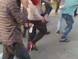 Masa Aksi Demo di Malingping Sempat Terjadi Kerusuhan