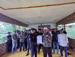 Hadiri Pelantikan Pergantian Ketua PAC Grib Jaya Kecamatan Cilograng