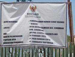 Pembangunan Rumah Sehat Baznas Sukabumi Tanpa Pagu Anggaran