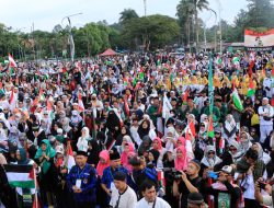 Solidaritas dan Dukungan untuk Palestina, Ribuan Warga Tangerang Padati Taman Elektrik