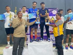 di Kecamatan Cijaku, Raza Bintank Gelar Open Turnamen Badminton se-Lebak Selatan